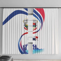Panama Independence Day Window Curtain Coat of Arms and Freedom - Wonder Print Shop