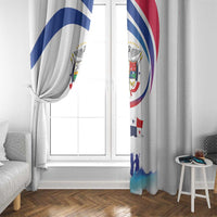 Panama Independence Day Window Curtain Coat of Arms and Freedom - Wonder Print Shop