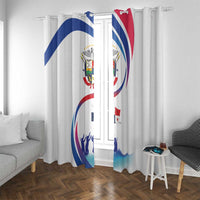Panama Independence Day Window Curtain Coat of Arms and Freedom - Wonder Print Shop