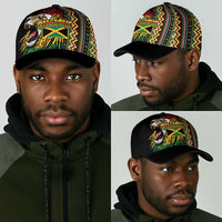Jamaican Reggae-One Love Classic Cap Tribal African Pattern and Roaring Lion - Wonder Print Shop