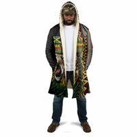 Personalized Jamaican Reggae-One Love Cloak Tribal African Pattern and Roaring Lion - Wonder Print Shop