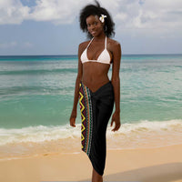 Jamaican Reggae-One Love Sarong Tribal African Pattern and Roaring Lion - Wonder Print Shop