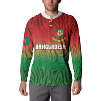 Custom Bangladesh Cricket-The Tigers Button Sweatshirt