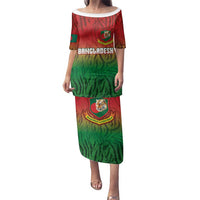 Custom Bangladesh Cricket-The Tigers Family Matching Puletasi and Hawaiian Shirt