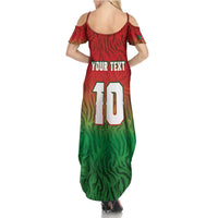 Custom Bangladesh Cricket-The Tigers Family Matching Summer Maxi Dress and Hawaiian Shirt