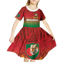 Custom Bangladesh Cricket-The Tigers Kid Short Sleeve Dress