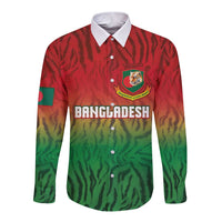 Custom Bangladesh Cricket-The Tigers Long Sleeve Button Shirt