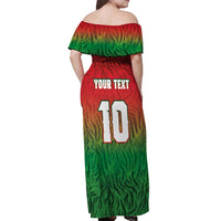 Custom Bangladesh Cricket-The Tigers Off Shoulder Maxi Dress