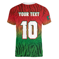 Custom Bangladesh Cricket-The Tigers Women V-Neck T-Shirt