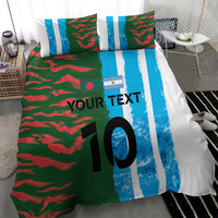 Custom Bangladesh and Argentina Football Half Style Bedding Set