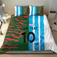 Custom Bangladesh and Argentina Football Half Style Bedding Set