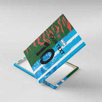 Custom Bangladesh and Argentina Football Half Style Canvas Wall Art