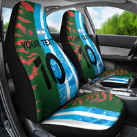 Custom Bangladesh and Argentina Football Half Style Car Seat Cover