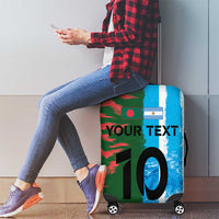 Custom Bangladesh and Argentina Football Half Style Luggage Cover