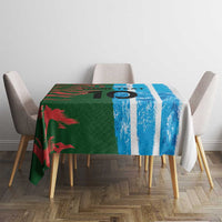 Custom Bangladesh and Argentina Football Half Style Tablecloth