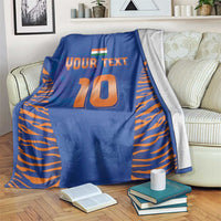 Custom Indian Bengal Tiger Cricket Blanket