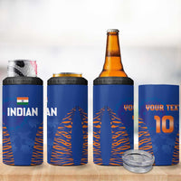 Custom Indian Bengal Tiger Cricket 4 in 1 Can Cooler Tumbler