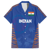 Custom Indian Bengal Tiger Cricket Family Matching Short Sleeve Bodycon Dress and Hawaiian Shirt