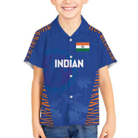 Custom Indian Bengal Tiger Cricket Family Matching Summer Maxi Dress and Hawaiian Shirt