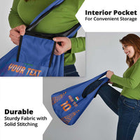 Custom Indian Bengal Tiger Cricket Grocery Bag