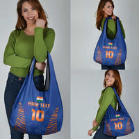 Custom Indian Bengal Tiger Cricket Grocery Bag