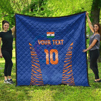 Custom Indian Bengal Tiger Cricket Quilt
