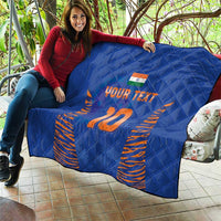 Custom Indian Bengal Tiger Cricket Quilt