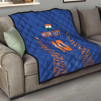 Custom Indian Bengal Tiger Cricket Quilt