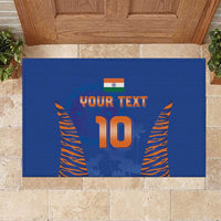 Custom Indian Bengal Tiger Cricket Rubber Doormat