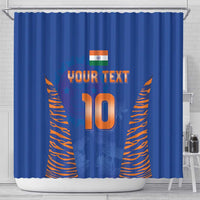 Custom Indian Bengal Tiger Cricket Shower Curtain