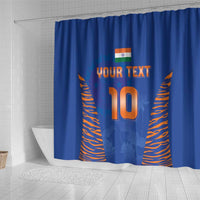 Custom Indian Bengal Tiger Cricket Shower Curtain