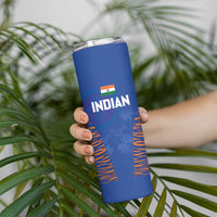 Custom Indian Bengal Tiger Cricket Skinny Tumbler