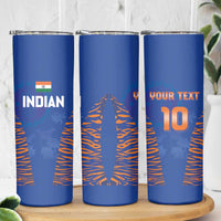 Custom Indian Bengal Tiger Cricket Skinny Tumbler