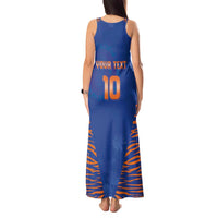 Custom Indian Bengal Tiger Cricket Tank Maxi Dress