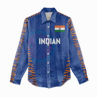 Custom Indian Bengal Tiger Cricket Women Casual Shirt