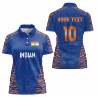 Custom Indian Bengal Tiger Cricket Women Polo Shirt