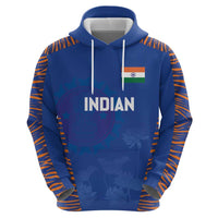 Custom Indian Bengal Tiger Cricket Zip Hoodie