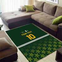 Custom Pakistan Men in Green Cricket-The Super Stars Area Rug