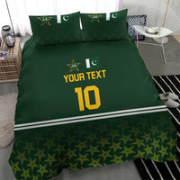 Custom Pakistan Men in Green Cricket-The Super Stars Bedding Set
