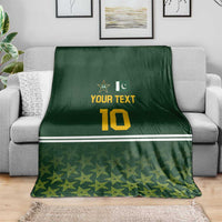 Custom Pakistan Men in Green Cricket-The Super Stars Blanket