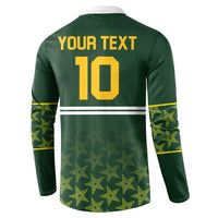 Custom Pakistan Men in Green Cricket-The Super Stars Button Sweatshirt