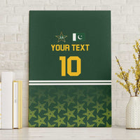 Custom Pakistan Men in Green Cricket-The Super Stars Canvas Wall Art
