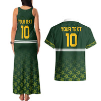 Custom Pakistan Men in Green Cricket-The Super Stars Couples Matching Tank Maxi Dress and Hawaiian Shirt
