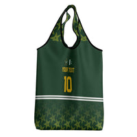Custom Pakistan Men in Green Cricket-The Super Stars Grocery Bag