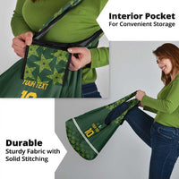 Custom Pakistan Men in Green Cricket-The Super Stars Grocery Bag