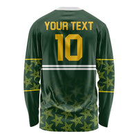 Custom Pakistan Men in Green Cricket-The Super Stars Long Sleeve Shirt