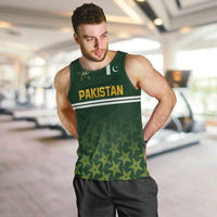 Custom Pakistan Men in Green Cricket-The Super Stars Men Tank Top