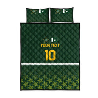Custom Pakistan Men in Green Cricket-The Super Stars Quilt Bed Set