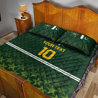 Custom Pakistan Men in Green Cricket-The Super Stars Quilt Bed Set