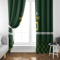 Custom Pakistan Men in Green Cricket-The Super Stars Window Curtain